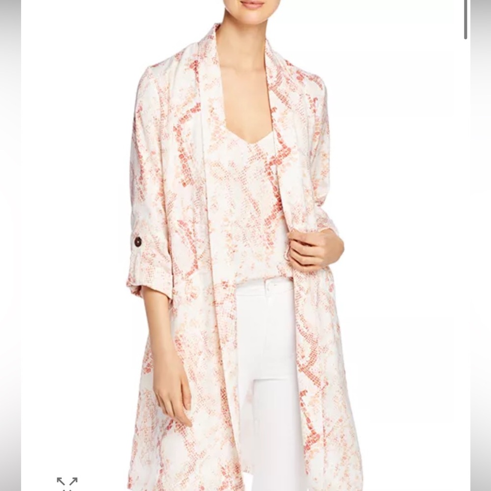 Donated - CUPCAKES & CASHMERE | Neptune Satin Trench Coat - Picture 4 of 7